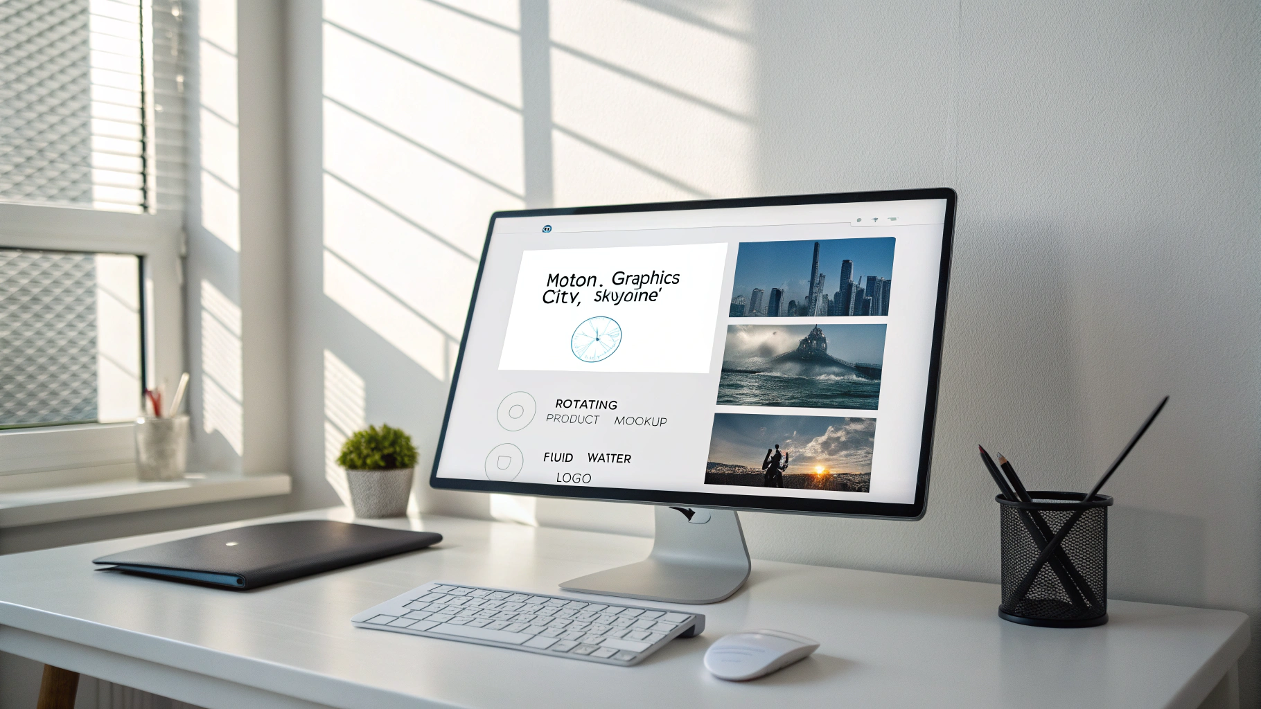 Motion graphics visual render